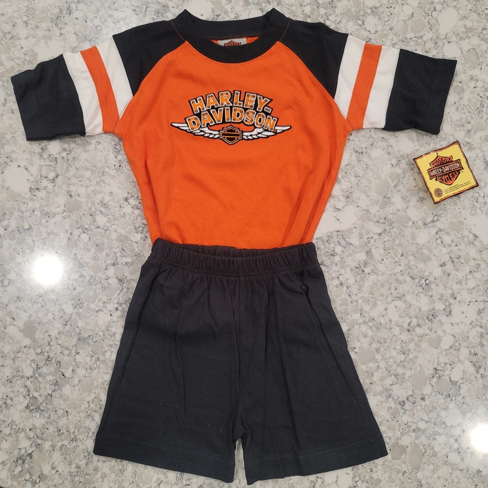 NWT Harley-Davidson Kid's Shirt & Shorts Set